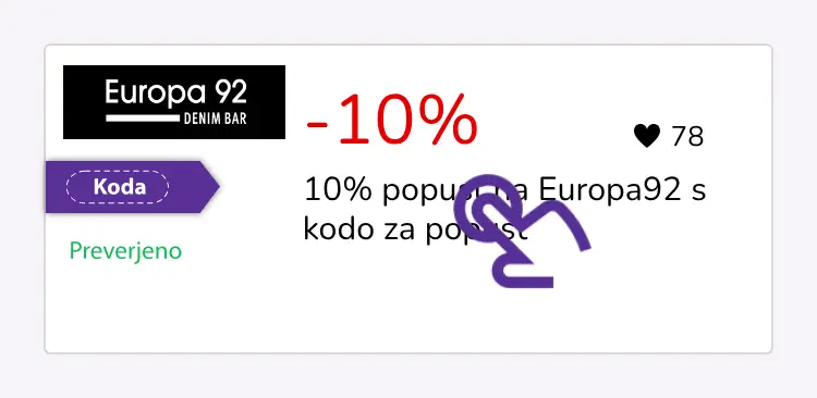 kupon prvi korak