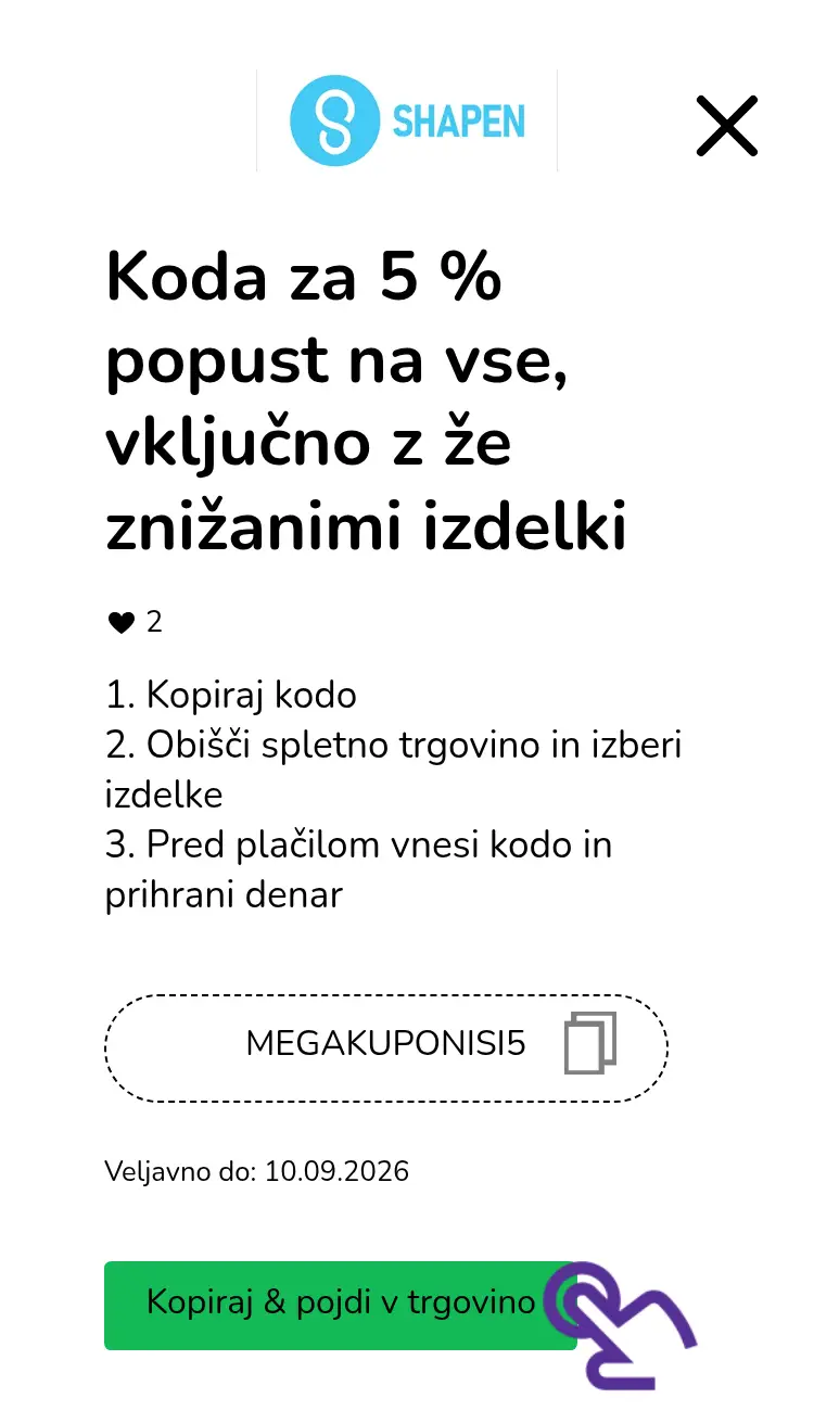 kupon drugi korak